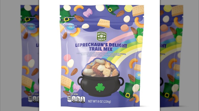 Purple trail mix with St. Patrick's theme