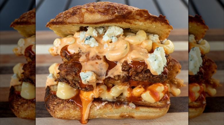 Mac attack chicken burger