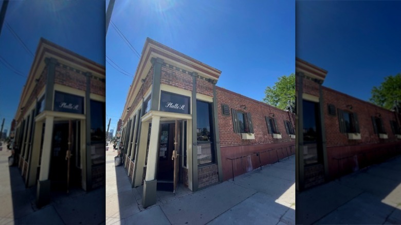 the brick exterior and front door of My Brother's Bar
