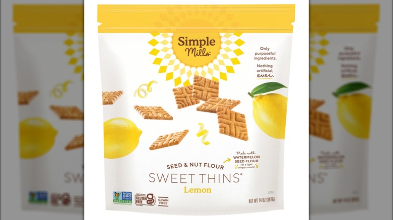 Bag of Simple Mills lemon flavor Sweet Thins