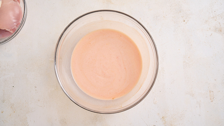 buttermilk marinade in a bowl