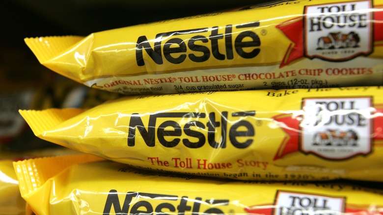 Bags of Nestlé chocolate chips