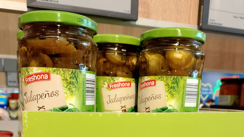 Lidl jars of jalapeños