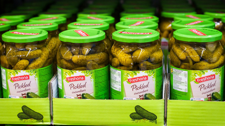 Lidl jars of pickles