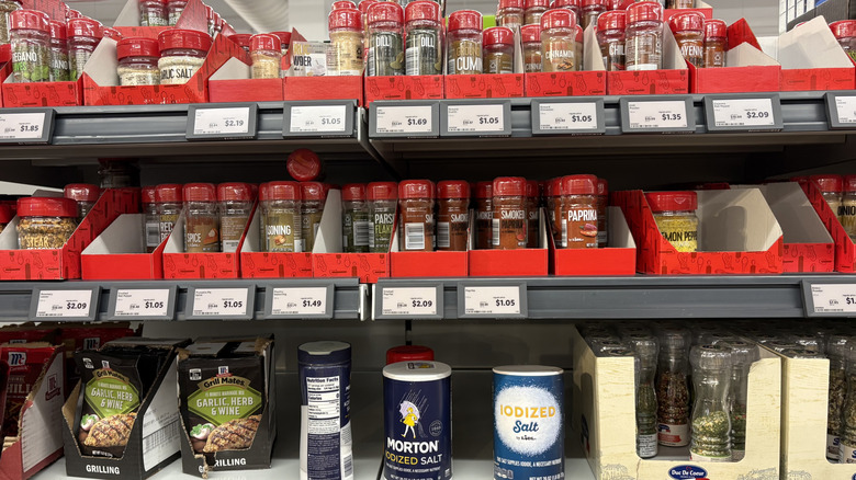 Lidl Spices and seasoning aisle