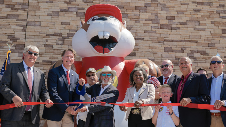 Buc-ee's CEO and co-founder, Arch "Beaver" Aplin III, cutting the ribbon at a grand opening in 2025
