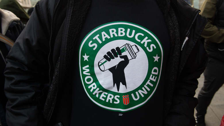 Starbucks union tee shirt