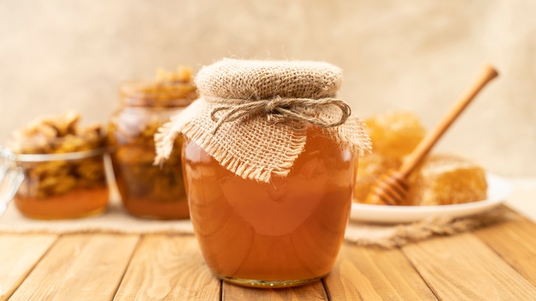assortment of honey products