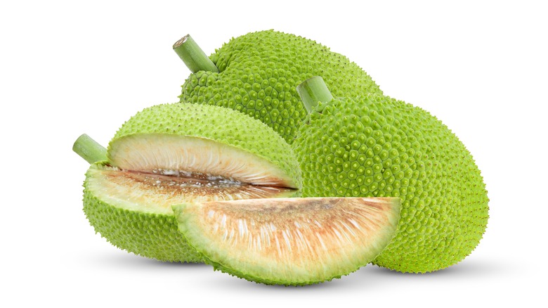 fresh sliced breadfruit