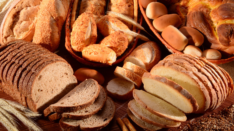 variety of bread types