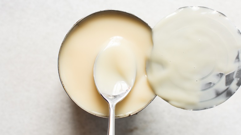 canned sweetened condensed milk