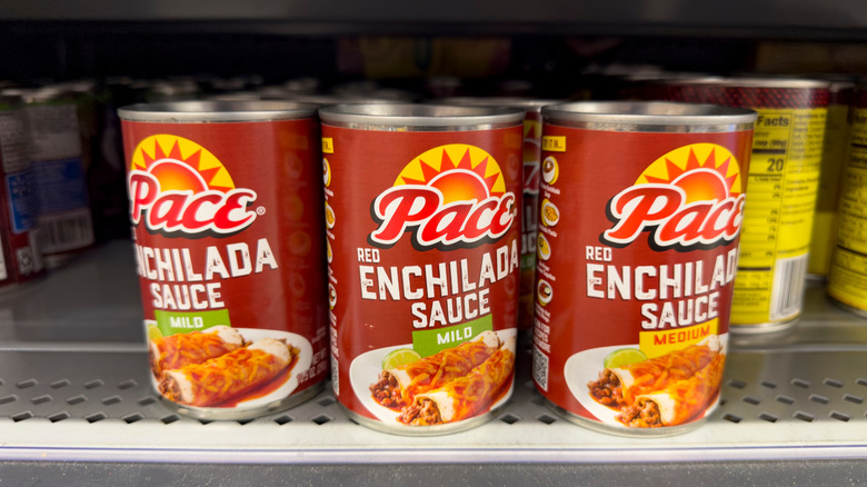 cans of pace enchilada sauce