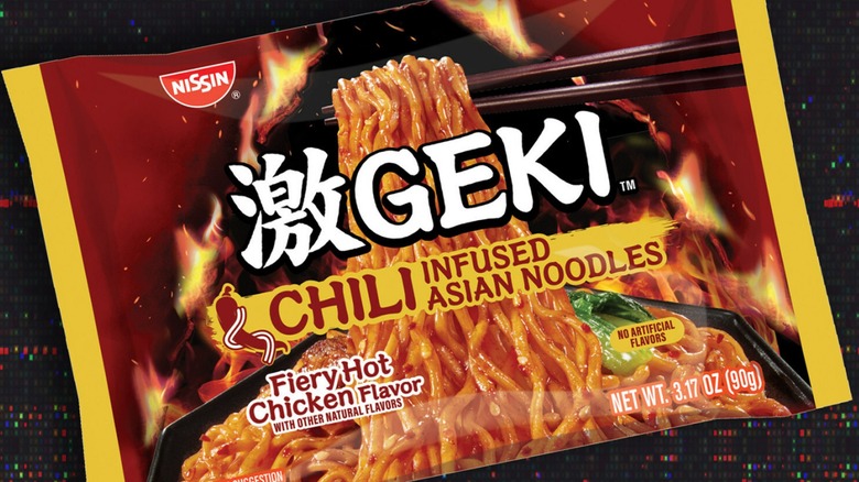 GEKI chili infused noodle packet