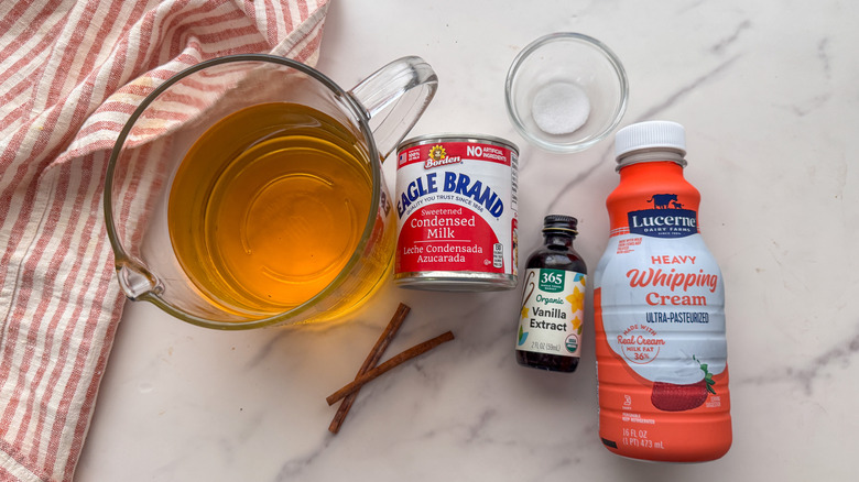 No-churn apple cider ice cream recipe ingredients