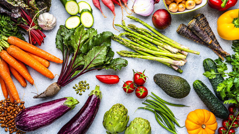 different vegetables