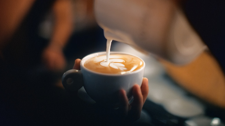 Coffee with milk design