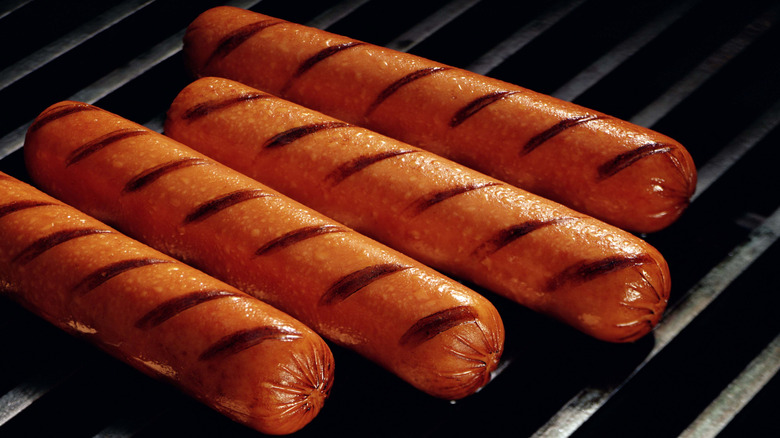 grilled hot dogs