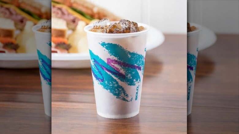 Jazz paper cup with soda