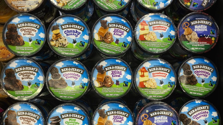 Ben & Jerry's ice cream pints