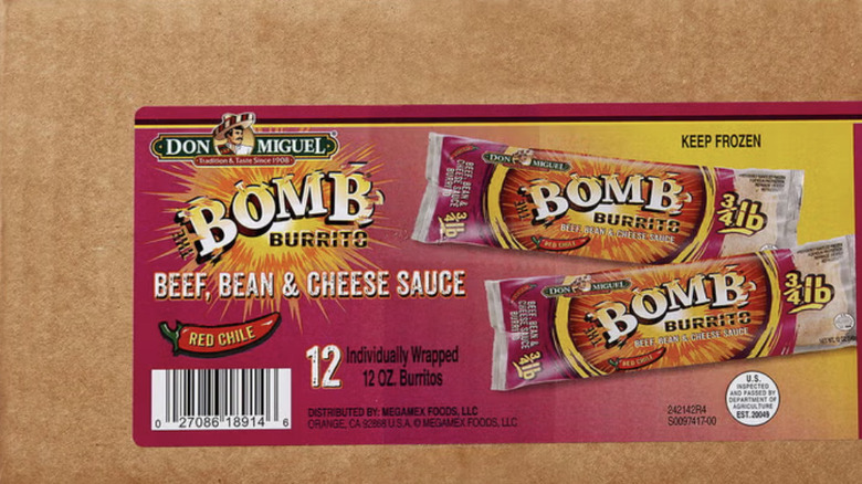 Don Miguel Bomb Burritos label