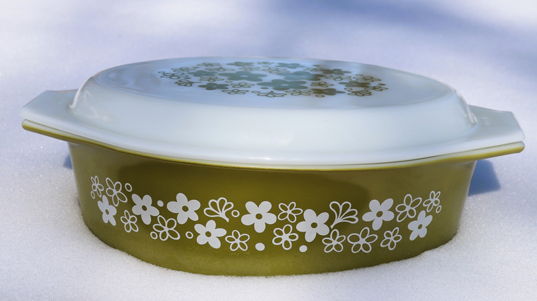 vintage Corningware casserole