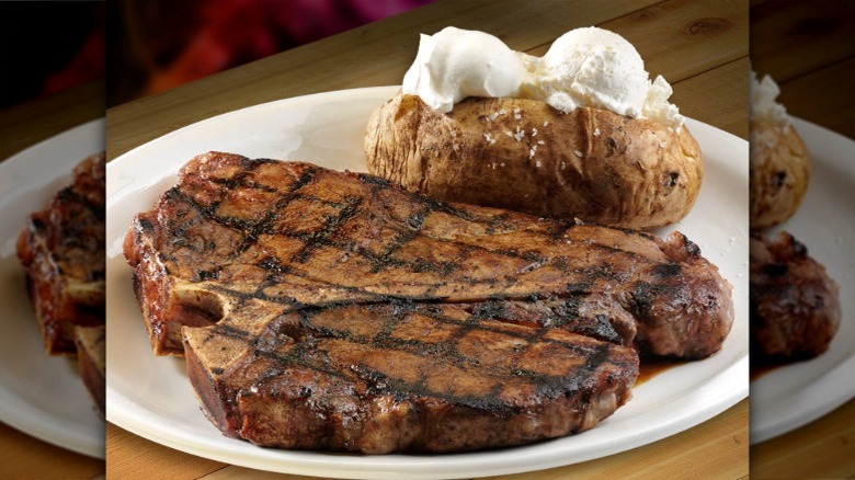Texas Roadhouse's Porterhouse T-bone steak