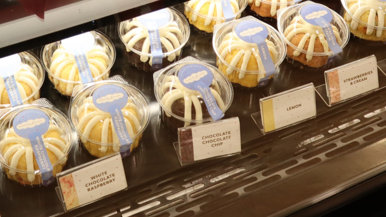 variety of Nothing Bundt Cakes Bundtlets on display