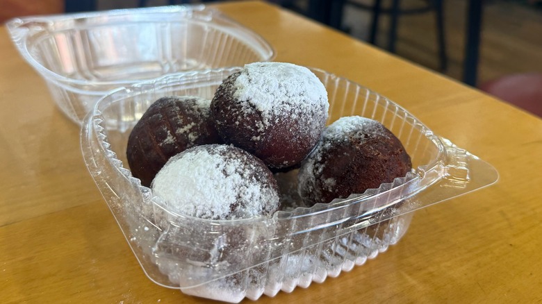 container of zeppole from Vinny's Gluten-Free Kitchen