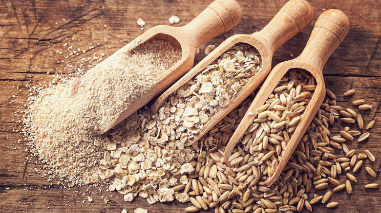 oat grain bran and seeds
