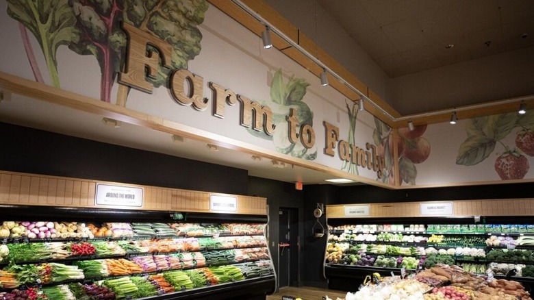 The produce department at a Heinen's store