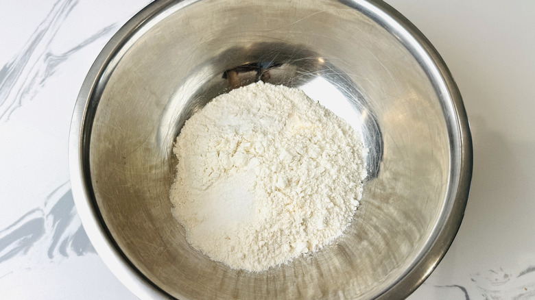 Dry ingredients in a bowl