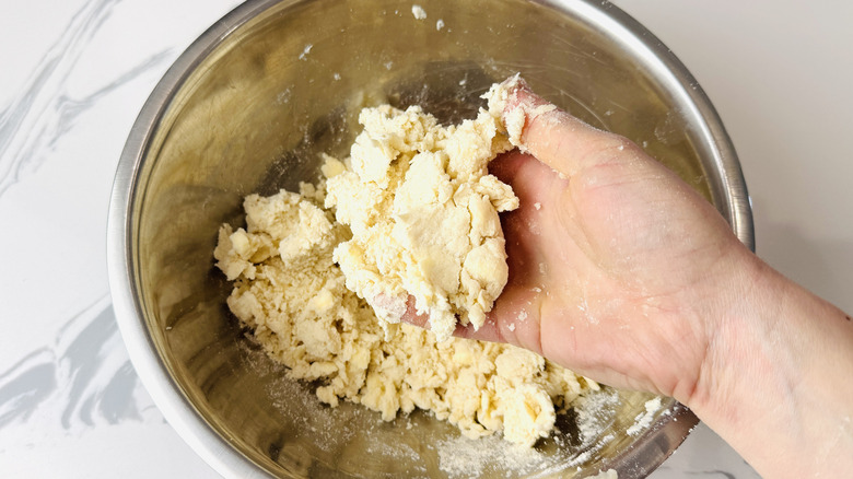 Pie dough in a bowl