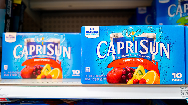 CapriSun on store shelf