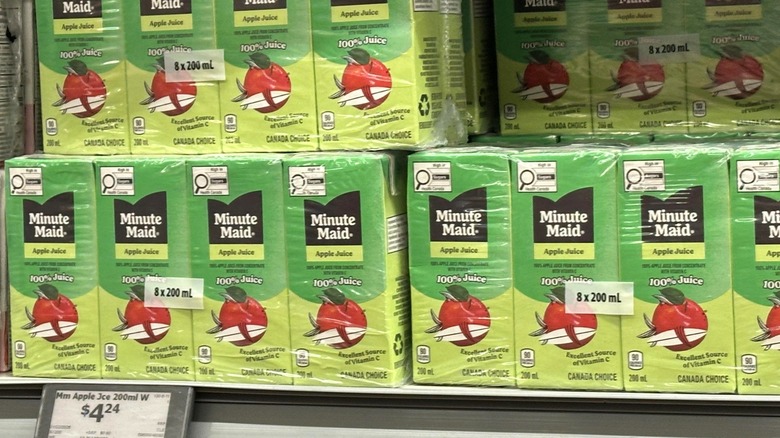 Minute Maid juice boxes