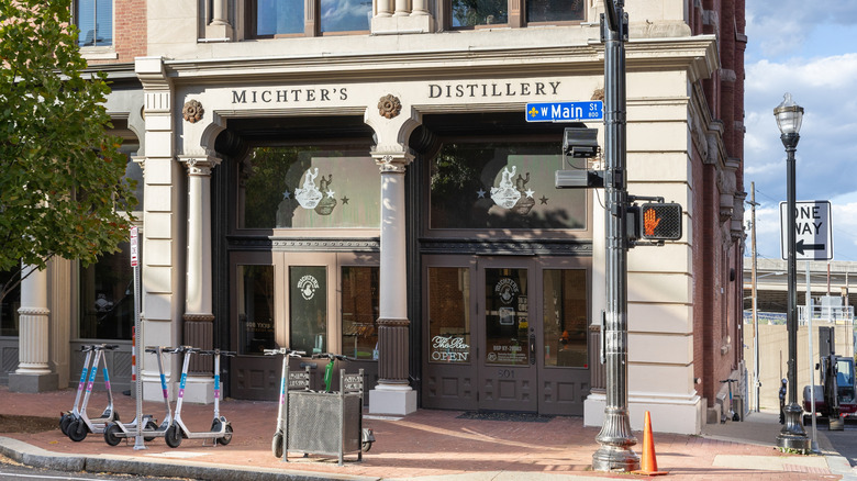storefront of Michter's Distillery in downtown Louisville