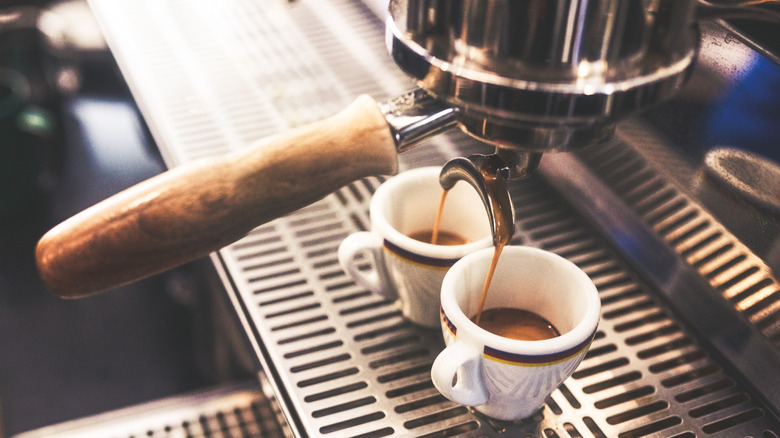 coffee being made at cafe