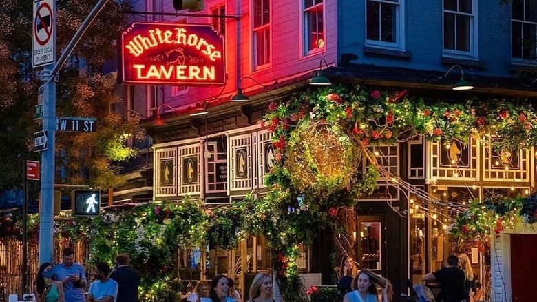 Outside the White Horse Tavern