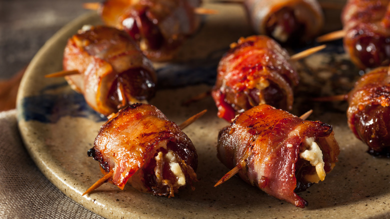 Bacon wrapped bites