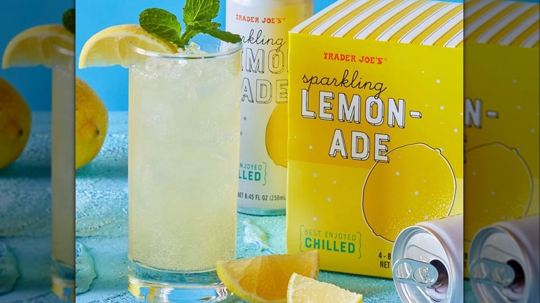 display of Trader Joe's beverages