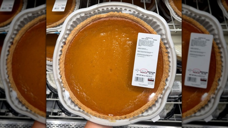 Overview of a Costco Pumpkin Pie