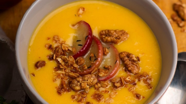 Butternut squash and apple soup