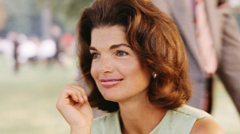 Jackie Kennedy poses for photo