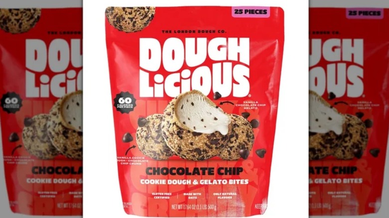 Bag of  Costco's Doughlicious Cookie Dough and Gelato Bites