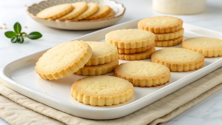 Platter of shortbread cookies