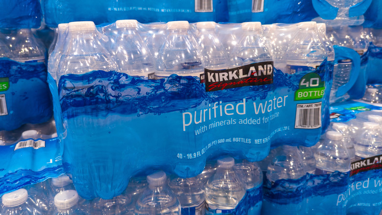 Kirkland purified water bottles