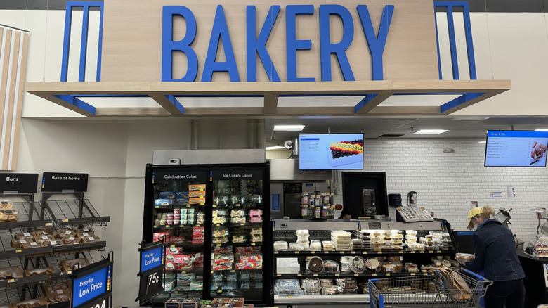 Bakery section of a Walmart