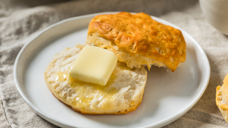 buttermilk biscuit with a knob of butter