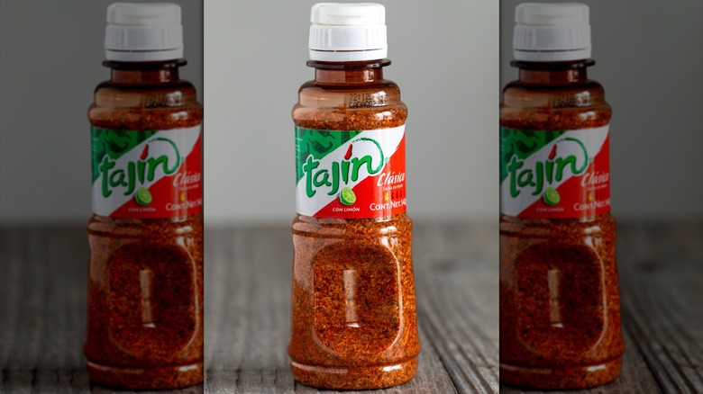 bottles of Tajín seasoning