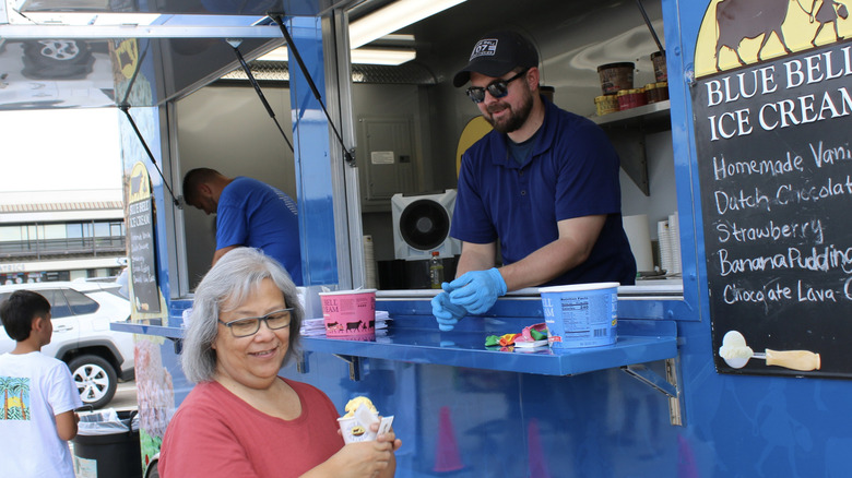 Blue Bell ice cream truck