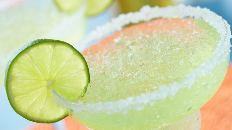 frozen margarita with lime